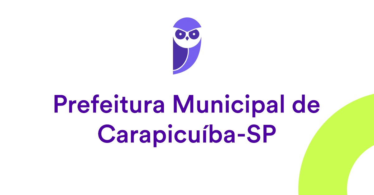 Grande SP: concurso da Prefeitura de Carapicuíba tem edital publicado